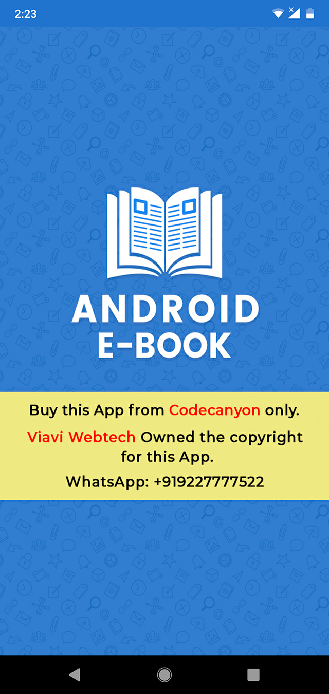 Android EBook App (Books App, PDF, ePub, Online Book Reading, Download